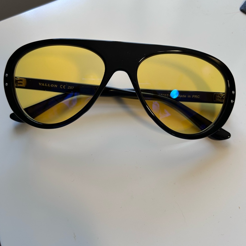 Vallon Black and Yellow Sunglasses